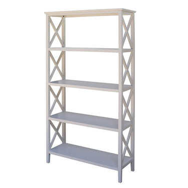 Cyrus 4 Tier Bookcase - White at Online8 Furniture Auckland NZ