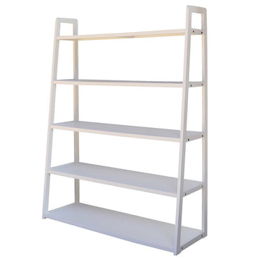 Cyrus 5 Tier Rack - Pearl White at Online8 Furniture Auckland NZ