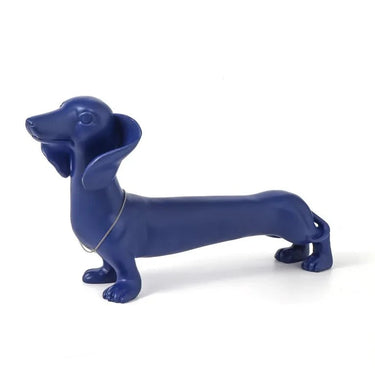 Dachshund Sculpture - Blue at Online8 Furniture Auckland NZ