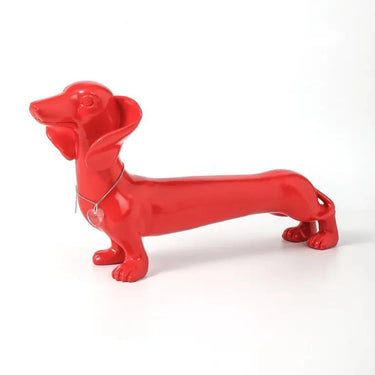Dachshund Sculpture - Red at Online8 Furniture Auckland NZ