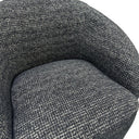 Daisey Swivel Accent Chair - Black & Silver at Online8 Furniture Auckland NZ