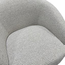 Daisey Swivel Accent Chair - White & Taupe at Online8 Furniture Auckland NZ