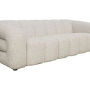 Dani 3 Seater Sofa in textured oatmeal fleck with a rubberwood frame and foam fill