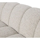 Oatmeal fleck Dani 3 Seater Sofa with a soft sculptural channelled form