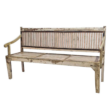 Davina Vintage Wooden Bench Seat at Online8 Furniture Auckland NZ