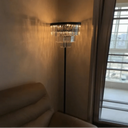 Deco Crystal Floor Lamp – Antique Black at Online8 Furniture Auckland NZ