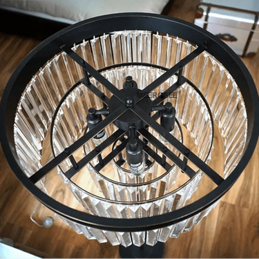 Deco Crystal Floor Lamp – Antique Black at Online8 Furniture Auckland NZ