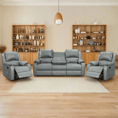 Denver Manual Recliner Lounge Suite - 3+1+1 at Online8 Furniture Auckland NZ