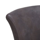 Derringer Dining Chair with Brass Studs - Brown at Online8 Furniture Auckland NZ