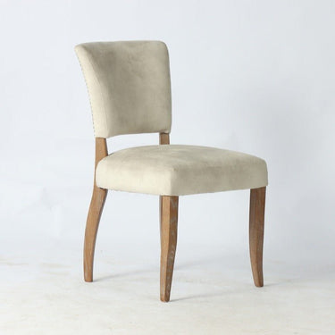 Derringer Dining Chair - Eskimo Velvet at Online8 Furniture Auckland NZ