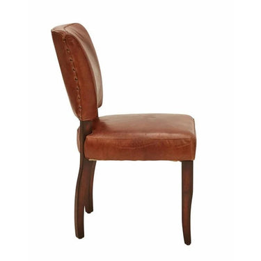 Derringer Vintage Leather Dining Chair - Vintage Cigar at Online8 Furniture Auckland NZ