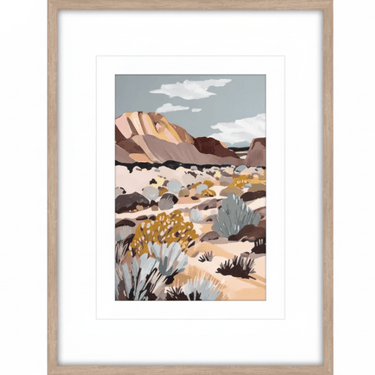 Desert Dunes Glass Framed Wall Art at Online8 Furniture Auckland NZ