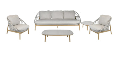 Dezza 5 Pcs Luxury Lounge Suite - Grey at Online8 Furniture Auckland NZ