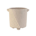 Diagonal Stripe Ceramic Planter Medium at Online8 Furniture Auckland NZ