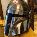 Din Djarin Mandalorian Helmet - Star Wars Metal Armor Cosplay LARP Helmet at Online8 Furniture Auckland NZ