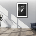 Dior Boat Framed Glass Print Wall Art at Online8 Furniture Auckland NZ