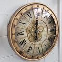 Distressed Copper Wall Clock with Gears at Online8 Furniture Auckland NZ