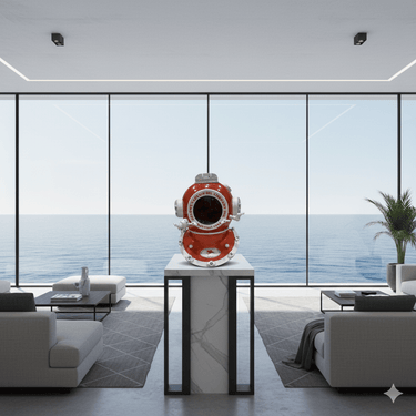 Diving Helmet US Navy – Mobil Pegasus Ltd Edition at Online8 Furniture Auckland NZ