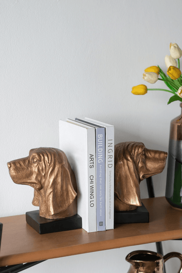 Dog Head Book Ends - Set of 2 at Online8 Furniture Auckland NZ