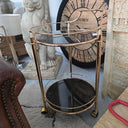 Dominique Round 2 Tier Bar Cart | Drinks Trolley at Online8 Furniture Auckland NZ