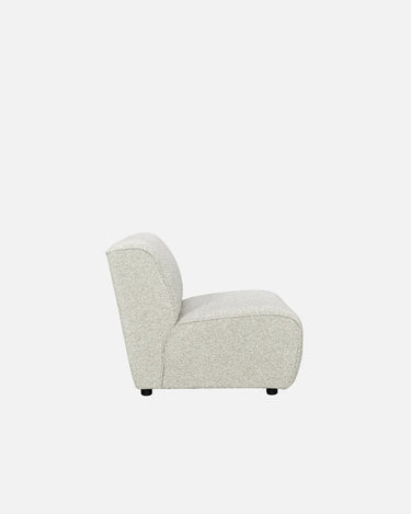 Dossier 1 Seater Armless Sofa, upholstered from every angle for versatile placement