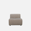Dossier 1 Seater Chaise Sofa with a low, gently rounded modular silhouette