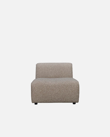 Dossier 1 Seater Chaise Sofa with a low, gently rounded modular silhouette