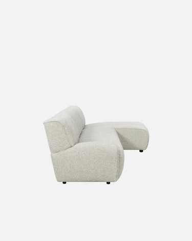 Dossier 1 Seater Chaise Sofa with a generous 160cm chaise module and 43cm seat height