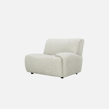 Dossier 1 Seater Right Arm Sofa, 105 x 101 x 79cm with a relaxed 43cm seat height