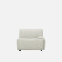 Dossier 1 Seater Right Arm Sofa in a durable 25,000 Martindale neutral weave