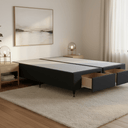 Double Bed Base with 2 Storage Drawers – NZ Made Split Design at Online8 Furniture Auckland NZ