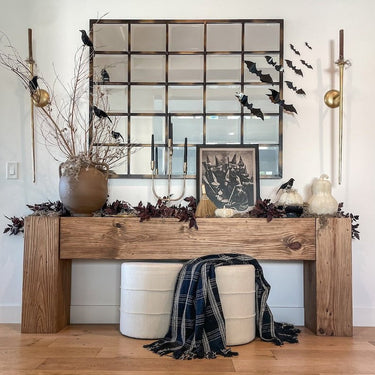 Dovetail Block Extra Large Console Table - Walnut at Online8 Furniture Auckland NZ
