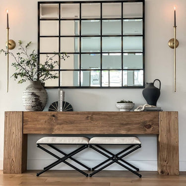 Dovetail Block Extra Large Console Table - Walnut at Online8 Furniture Auckland NZ