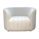 Dubai Armchair - White Boucle at Online8 Furniture Auckland NZ