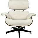 Eames Relax Swivel Chair - White Boucle at Online8 Furniture Auckland NZ