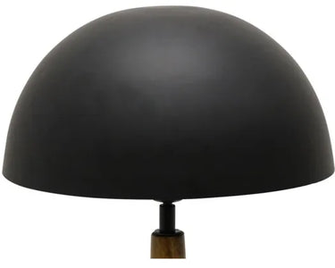 Ebony Wooden Table Lamp with Metal Shade at Online8 Furniture Auckland NZ
