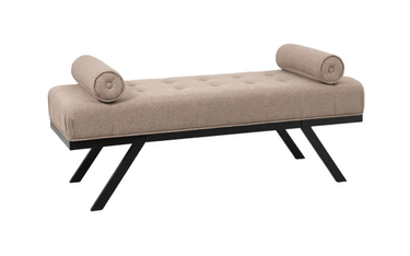 Eddie Bench Seat - Dark Taupe at Online8 Furniture Auckland NZ