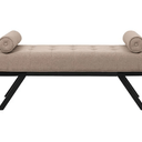 Eddie Bench Seat - Dark Taupe at Online8 Furniture Auckland NZ