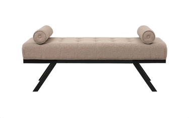 Eddie Bench Seat - Dark Taupe at Online8 Furniture Auckland NZ