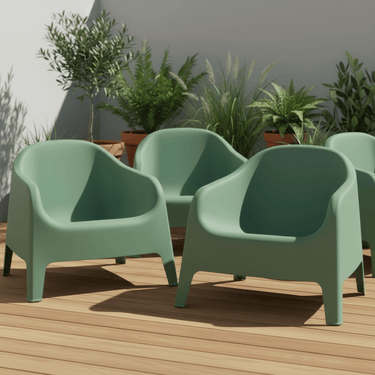 Eden Outdoor Tub Chair - Sage at Online8 Furniture Auckland NZ