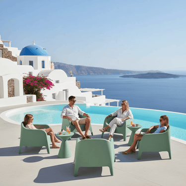 Eden Outdoor Tub Chair - Sage at Online8 Furniture Auckland NZ