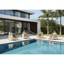 Eden Outdoor Tub Chair - Sand at Online8 Furniture Auckland NZ