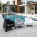 Eden Outdoor Tub Chair - White at Online8 Furniture Auckland NZ