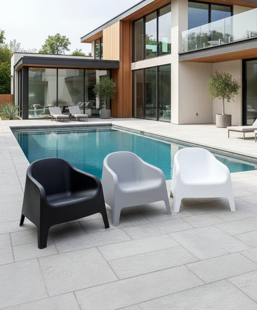 Eden Outdoor Tub Chair - White at Online8 Furniture Auckland NZ