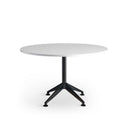 Eiffel Black Round Meeting Table 1200 at Online8 Furniture Auckland NZ