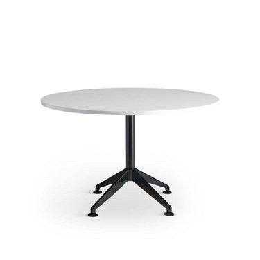 Eiffel Black Round Meeting Table 1200 at Online8 Furniture Auckland NZ