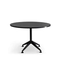Eiffel Black Round Meeting Table 1200 at Online8 Furniture Auckland NZ