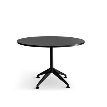 Eiffel Black Round Meeting Table 1200 at Online8 Furniture Auckland NZ