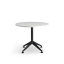 Eiffel Black Round Meeting Table 900 at Online8 Furniture Auckland NZ
