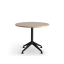 Eiffel Black Round Meeting Table 900 at Online8 Furniture Auckland NZ